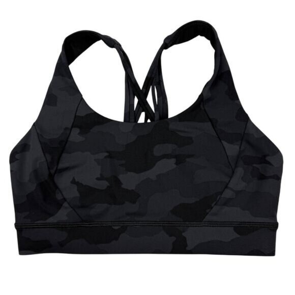 Lululemon Free To Be Elevated Bra In Heritage 365 Camo Deep Coal Size 6 DD/E Cup - Picture 4 of 7